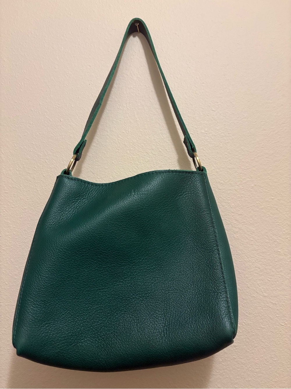 Portland Leather small triangle bag in Bacalar green - Picture 2 of 4